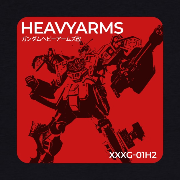 gundam heavyarms- red stencil by Thermul Bidean